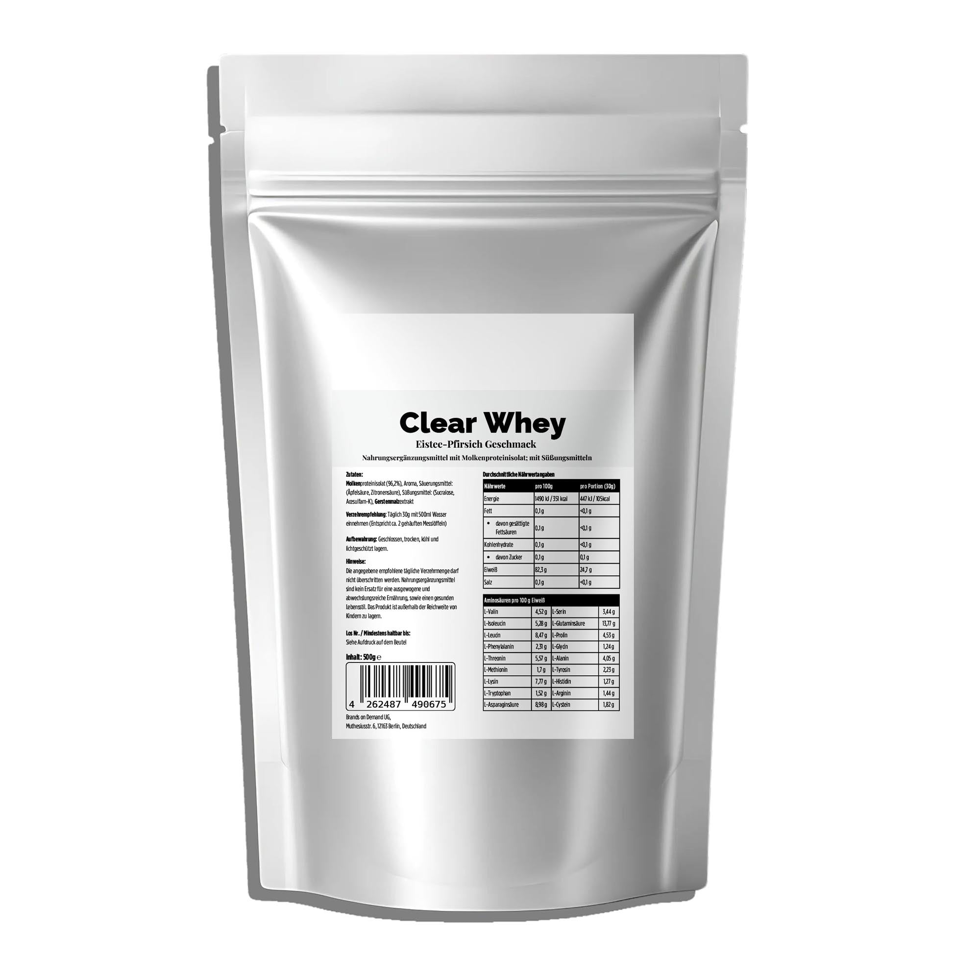 Clear Whey Протеин – Леден Чай, 500g Doypack – Pure Natura
