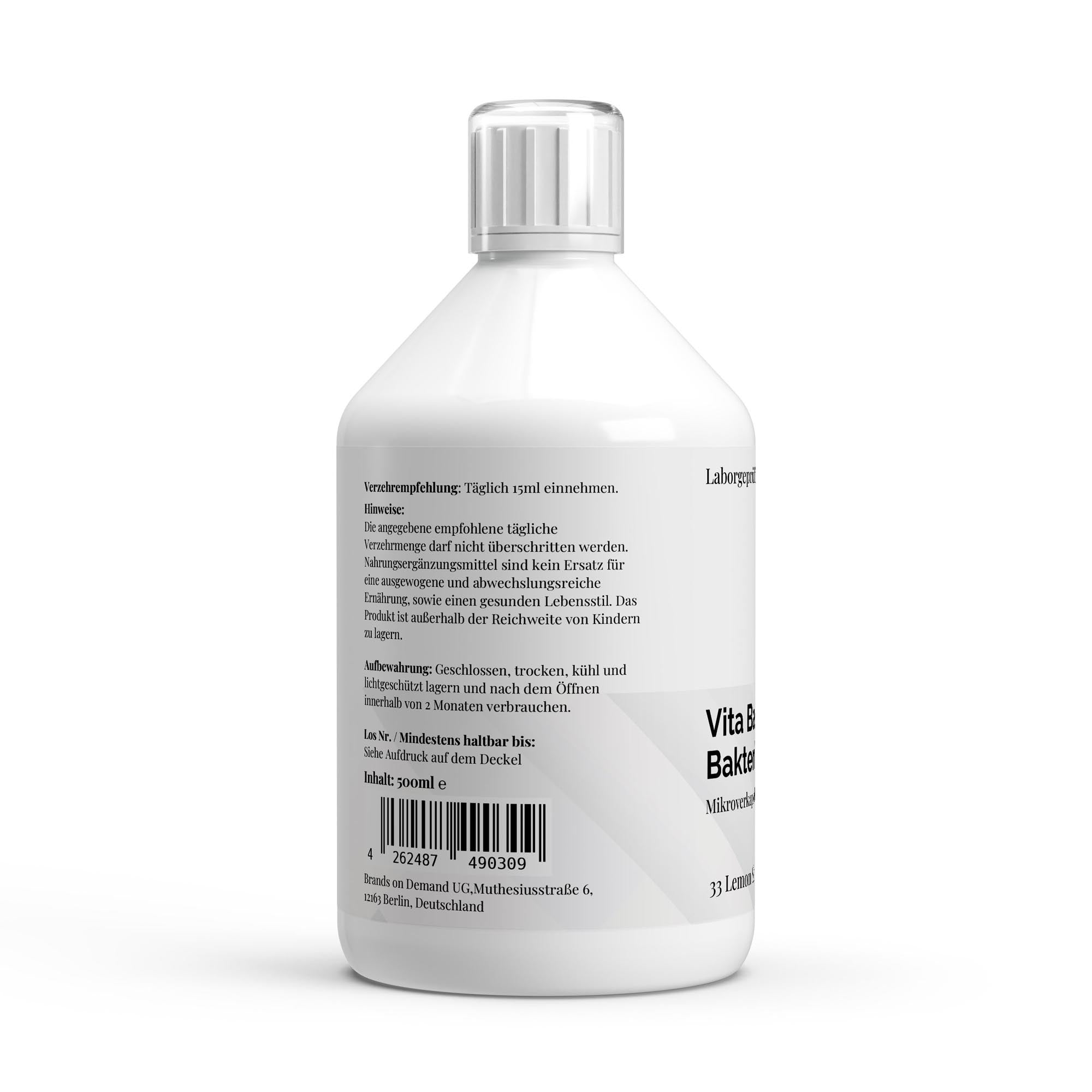 Vita Balance PLUS+ Shots – Lemon, 500ml (33 shots) | Pure Natura