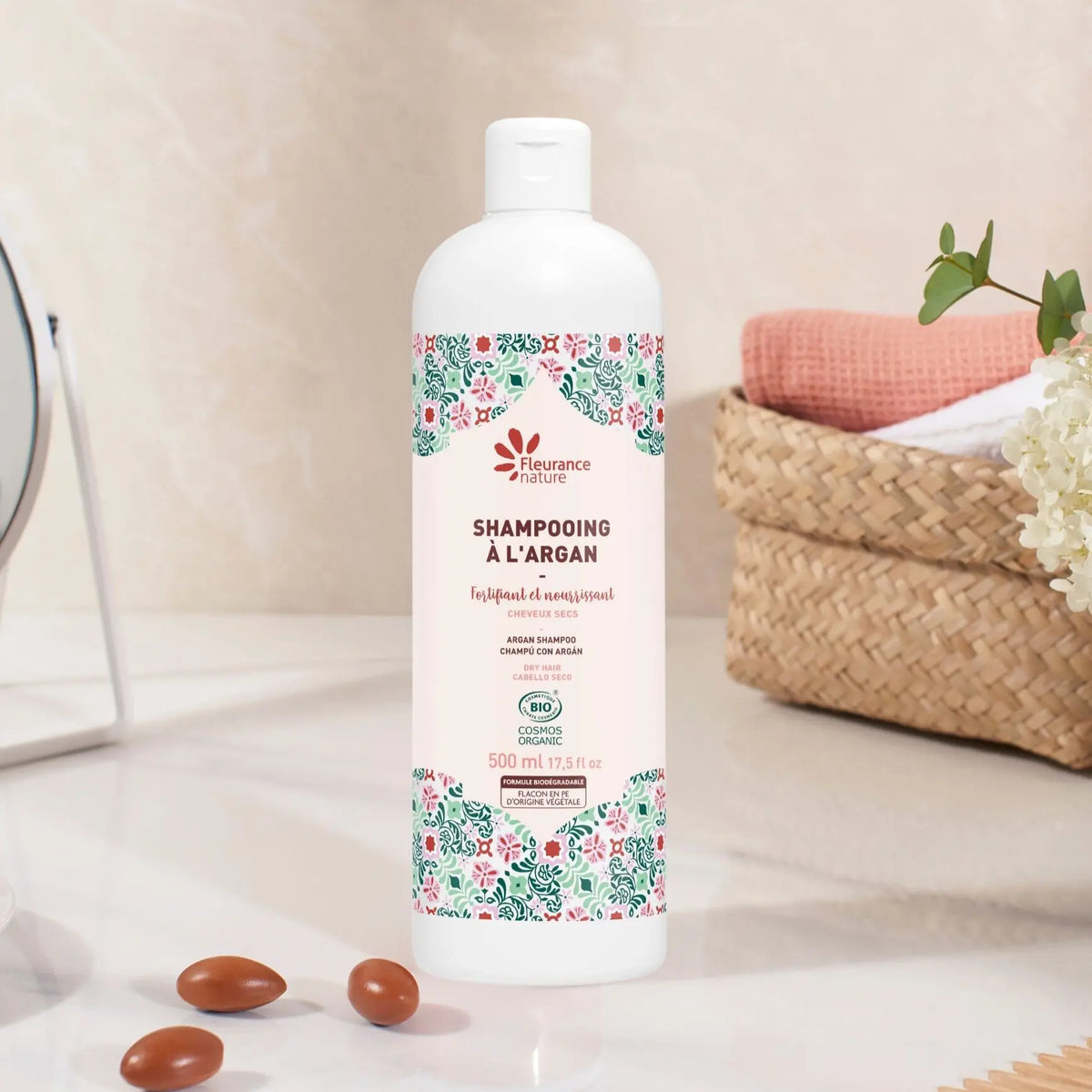 Био шампоан с арган Fleurance Nature 500 мл