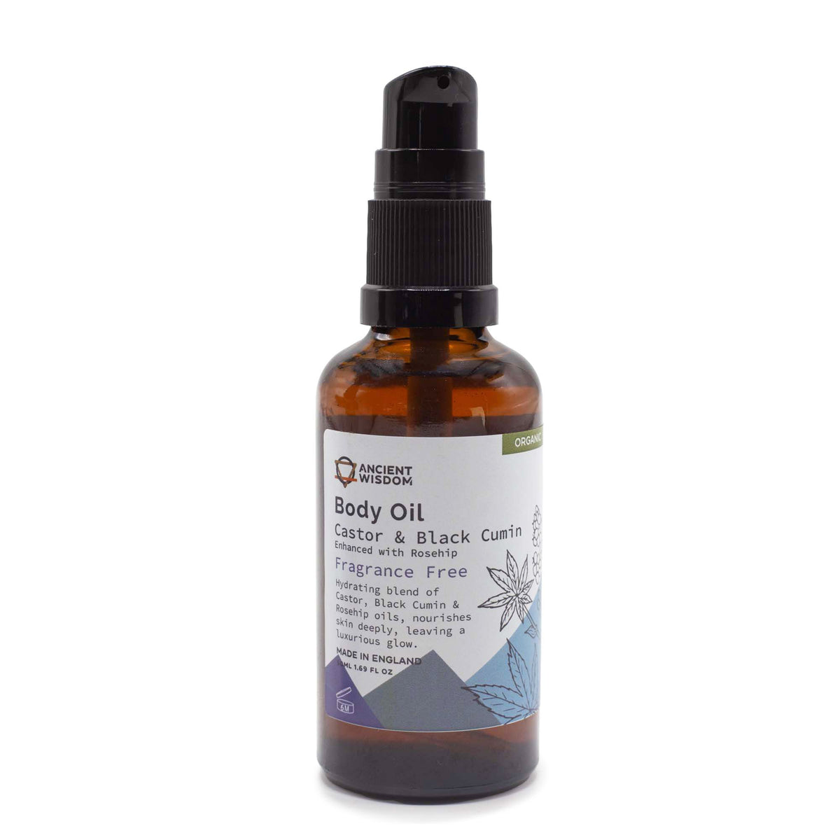 Масло за тяло с шипка без аромат Ancient Wisdom 50 ml