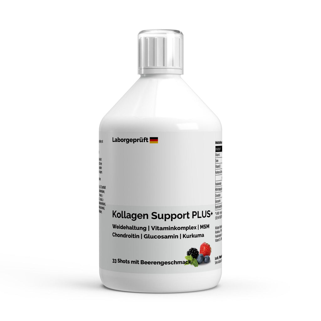 Collagen Support PLUS+ Shots – Дива ягода, 500мл (33 шота) | Pure Natura