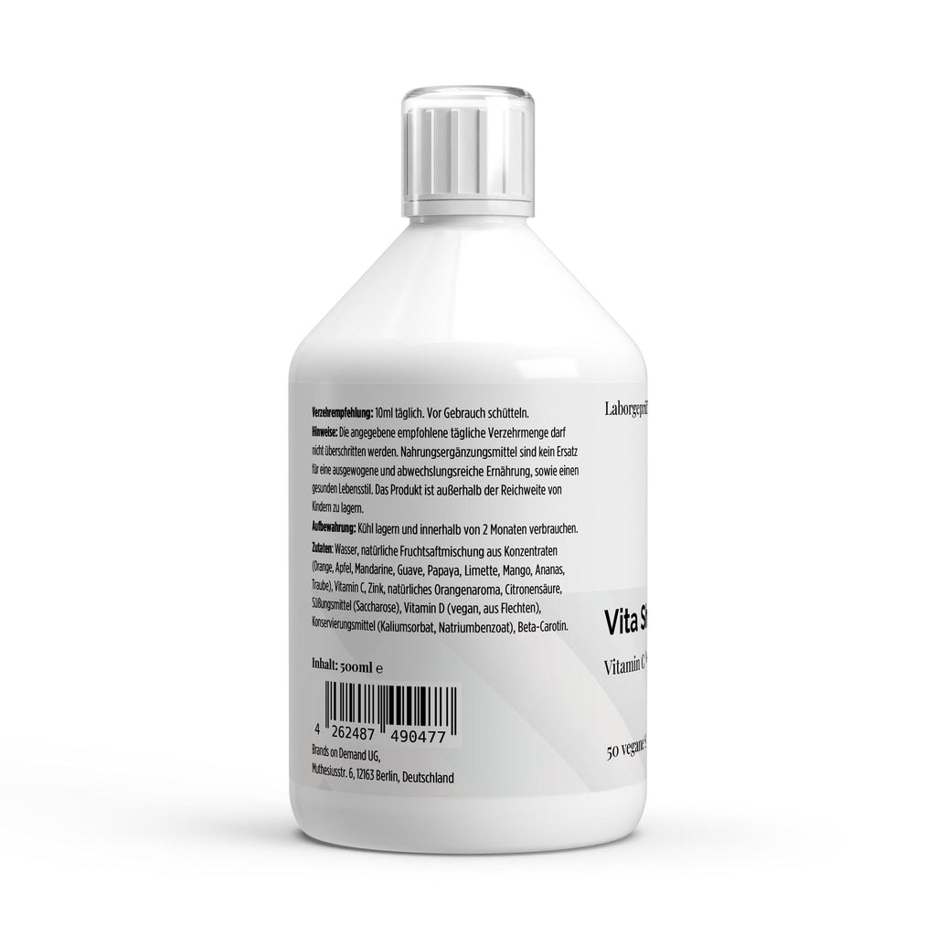 Vita Shield PLUS+ шотове – Свеж портокал, 500 мл (50 шота) | Pure Natura