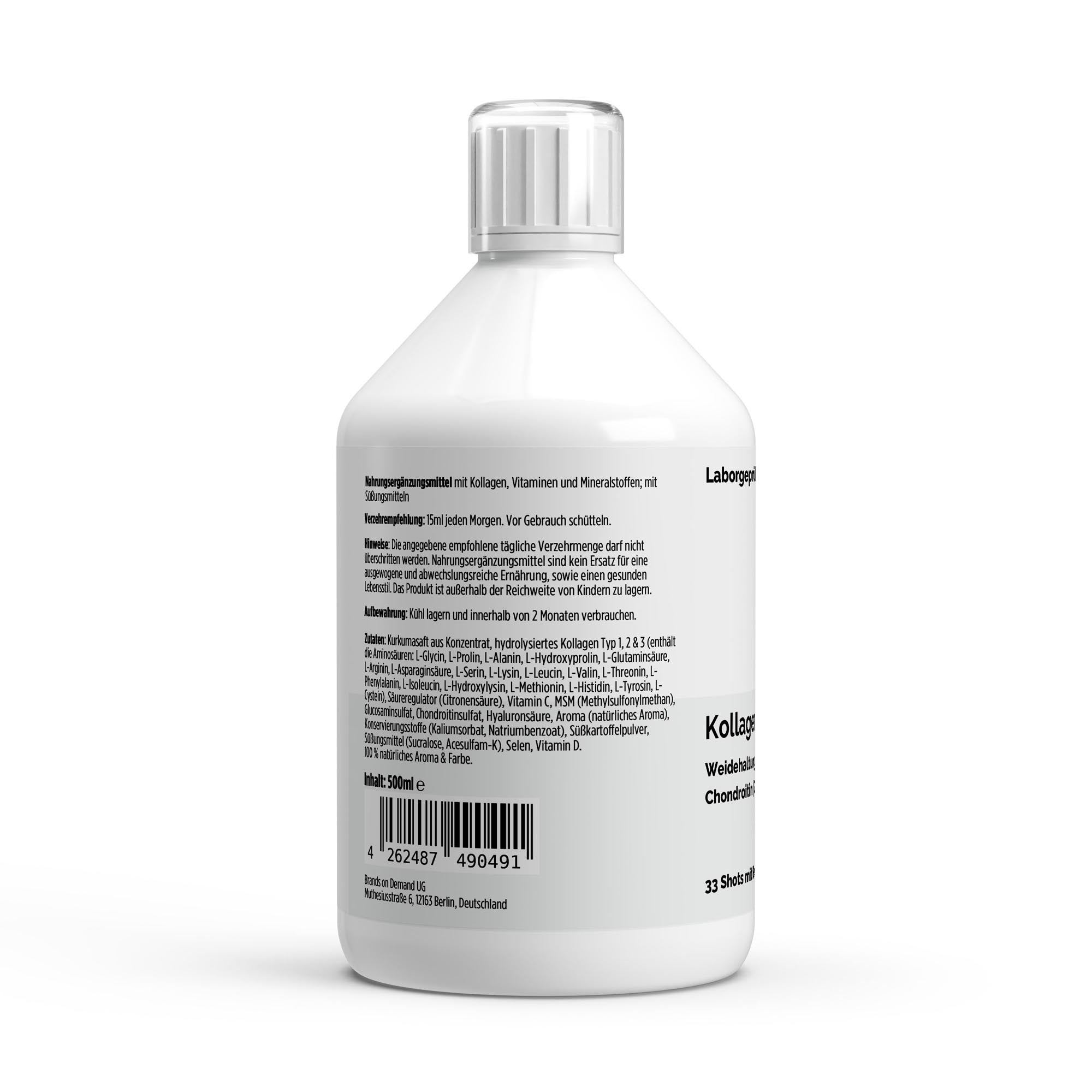 Collagen Support PLUS+ Shots – Wild Berry, 500ml (33 shots) | Pure Natura