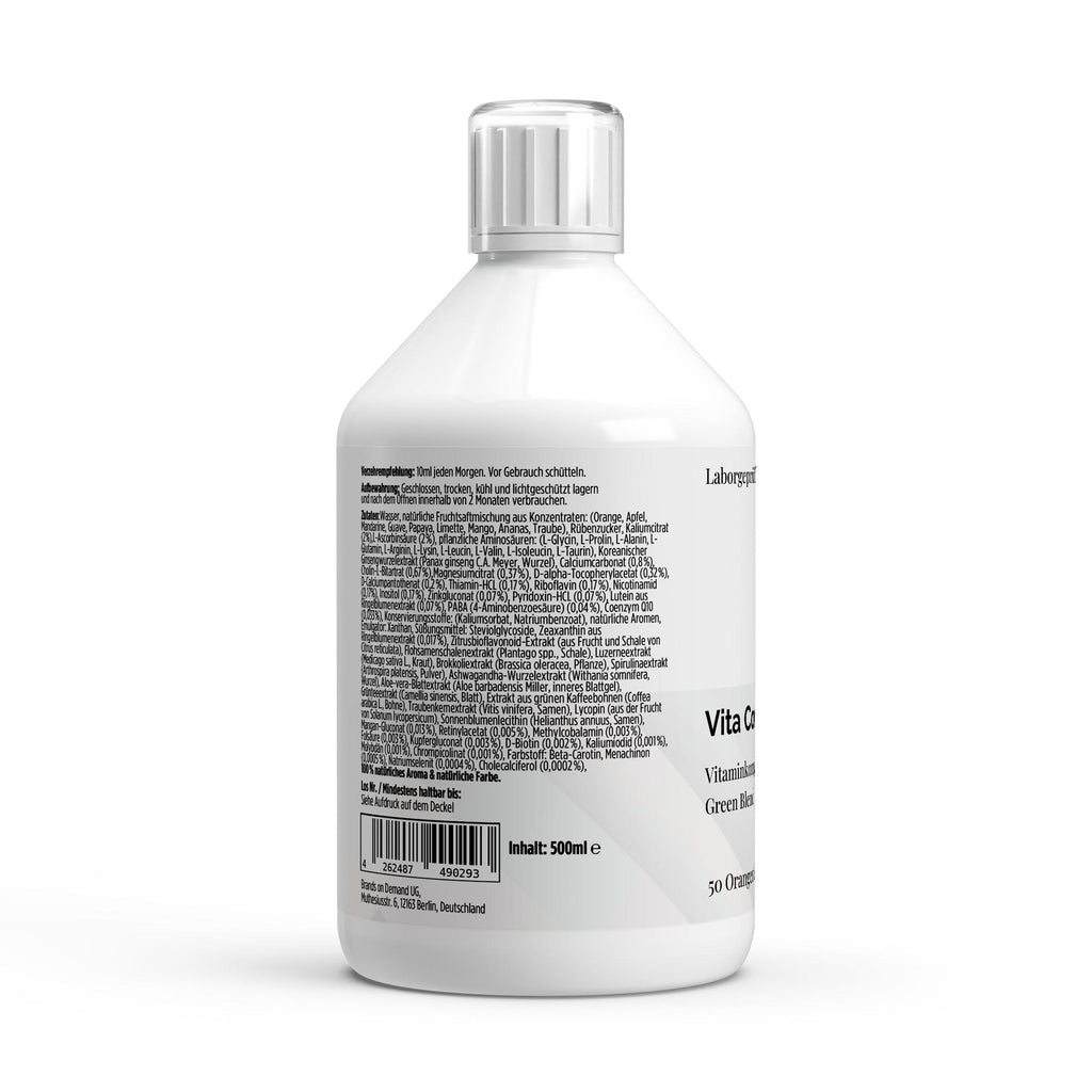 Vita Complete PLUS+ Шотове – Свеж портокал, 500мл (50 шота) | Pure Natura