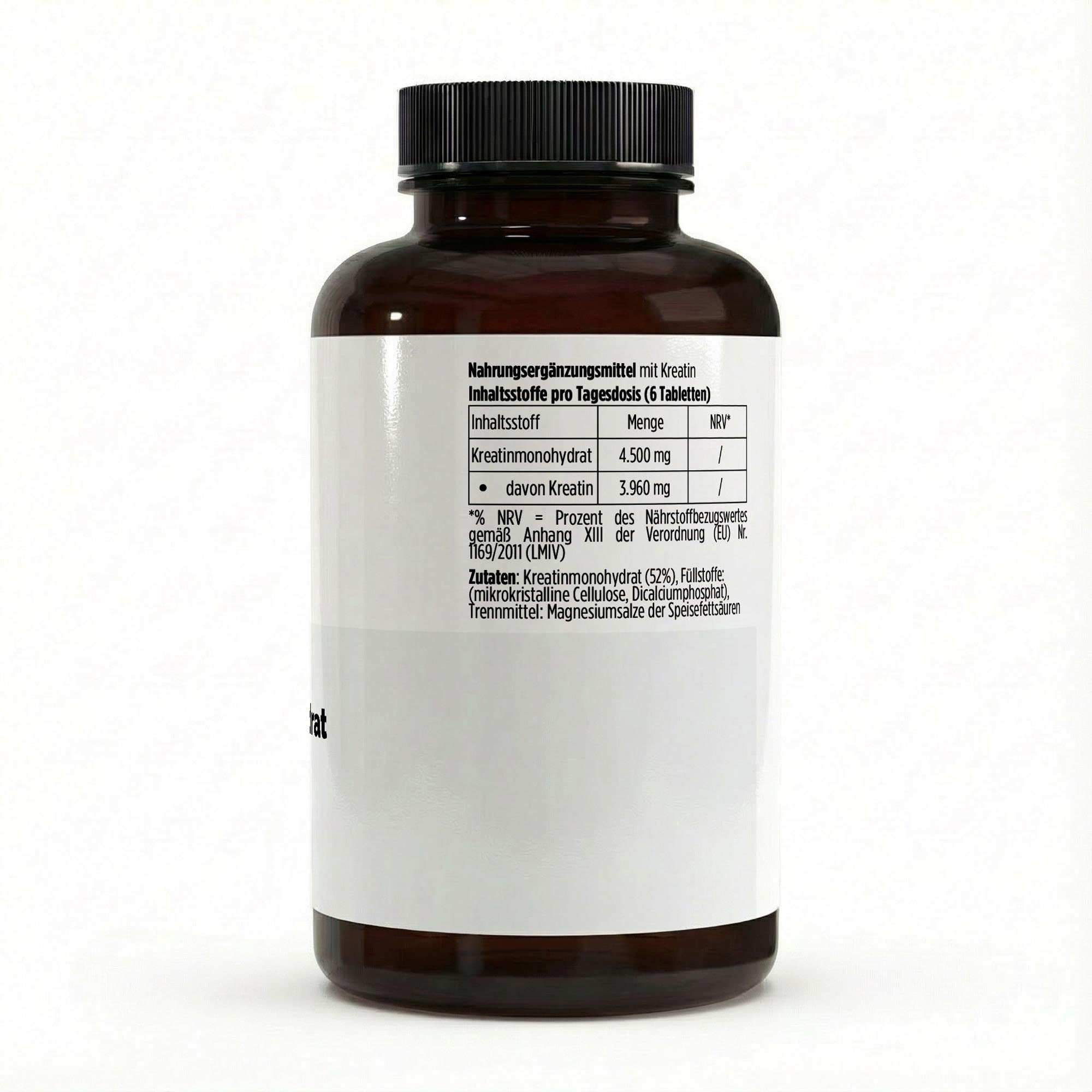 Creatine Monohydrate – 180 Vegan Tablets | Pure Natura
