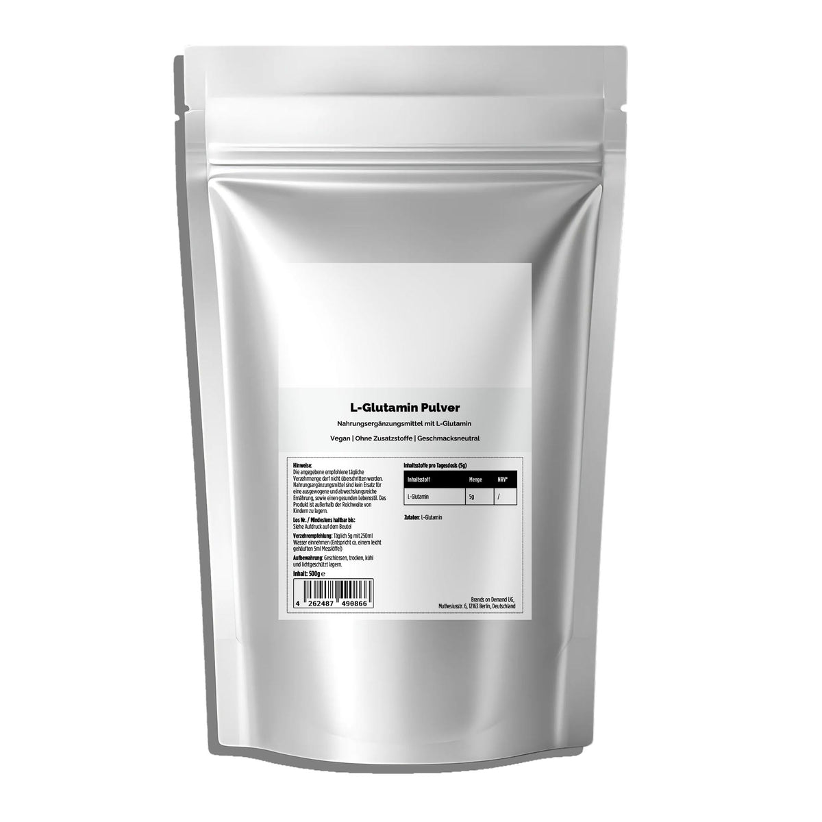 L-Глутамин Прах – Неутрален, 500g – Pure Natura